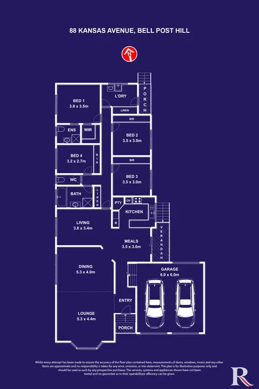 Floorplan of Homely house listing, 88 Kansas Avenue, Bell Post Hill VIC 3215