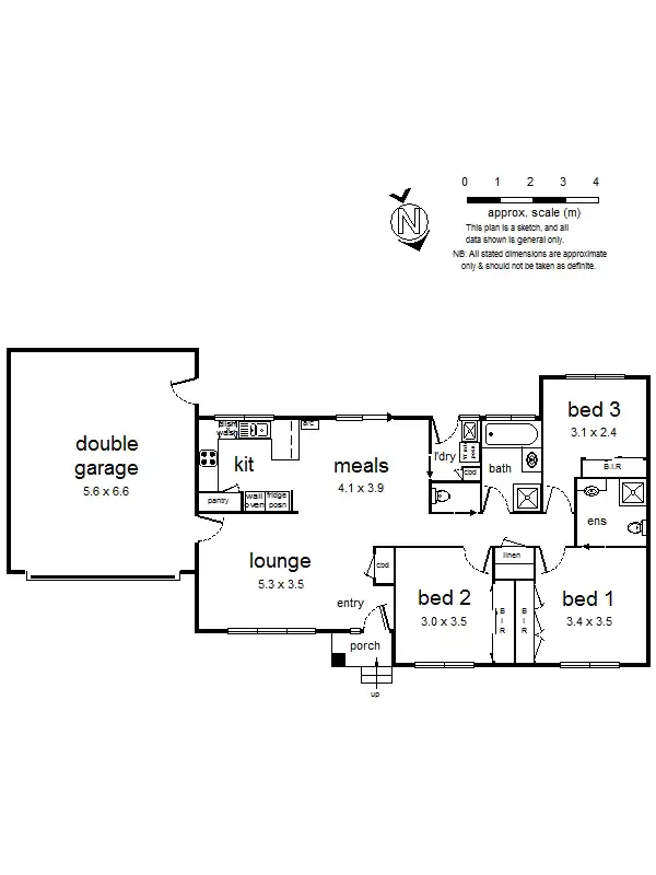 Floorplan of Homely unit listing, 3/33 Tamworth Road, Kilsyth VIC 3137