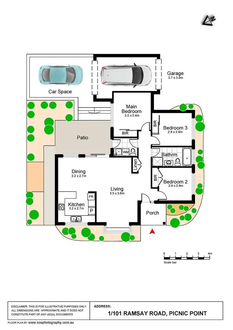Floorplan of Homely villa listing, 1/101 Ramsay Road, Picnic Point NSW 2213