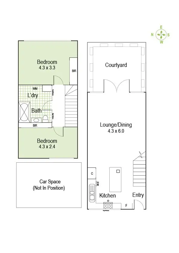 Floorplan of Homely townhouse listing, 2/4 Stanley Street, South Yarra VIC 3141