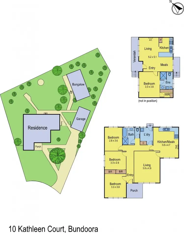 Floorplan of Homely house listing, 10 Kathleen Court, Bundoora VIC 3083