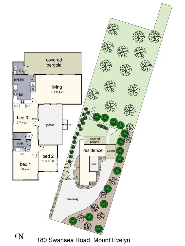 Floorplan of Homely house listing, 180 Swansea Road, Mount Evelyn VIC 3796