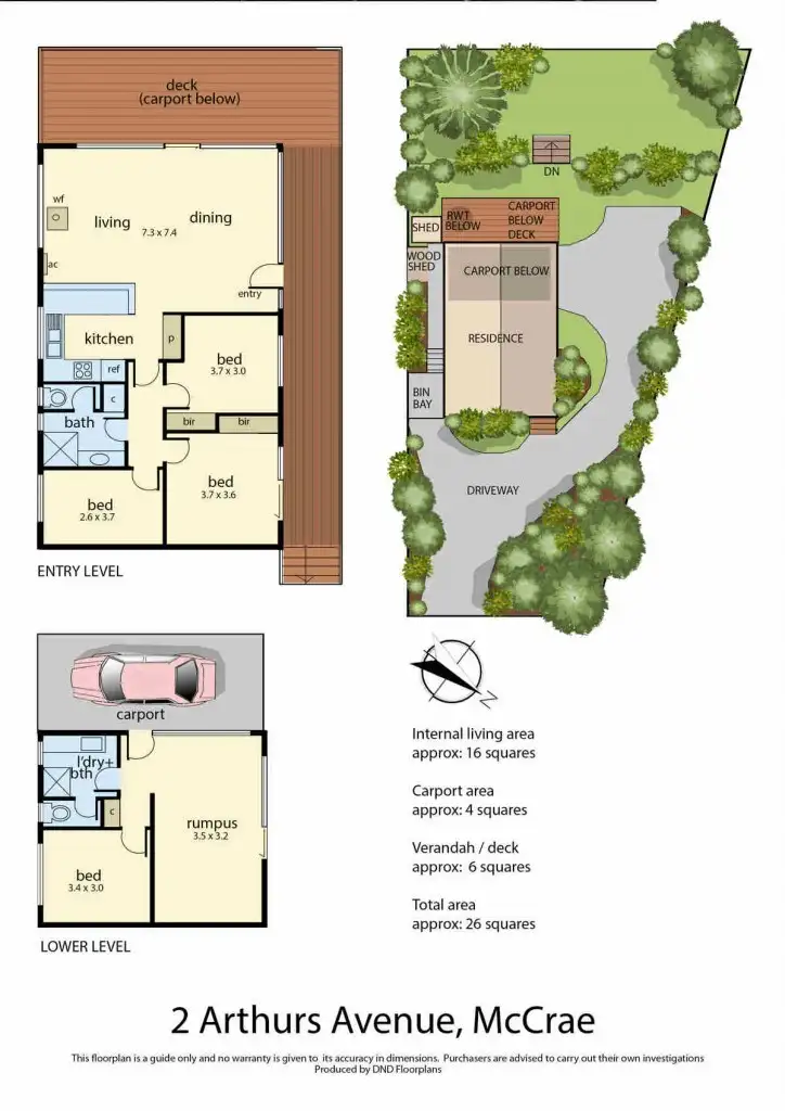 Floorplan of Homely house listing, 2 Arthurs Avenue, Mccrae VIC 3938