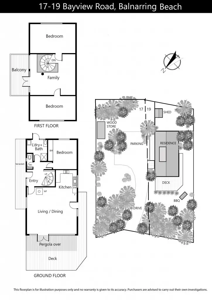 Floorplan of Homely house listing, 17-19 Bayview Road, Balnarring Beach VIC 3926