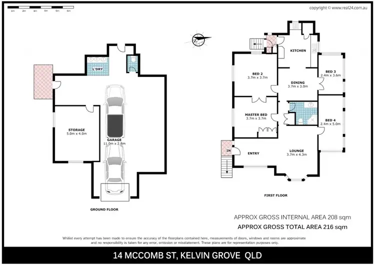 Floorplan of Homely house listing, 14 McComb Street, Kelvin Grove QLD 4059