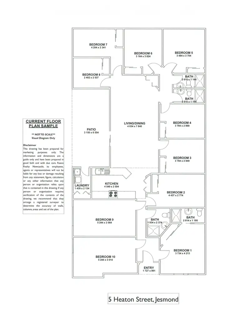 Floorplan of Homely house listing, 5 Heaton Street, Jesmond NSW 2299