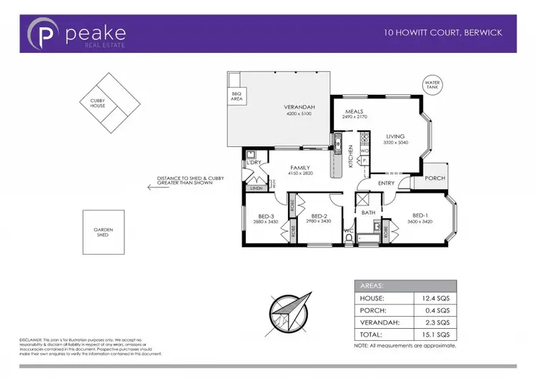 Floorplan of Homely house listing, 10 Howitt Court, Berwick VIC 3806