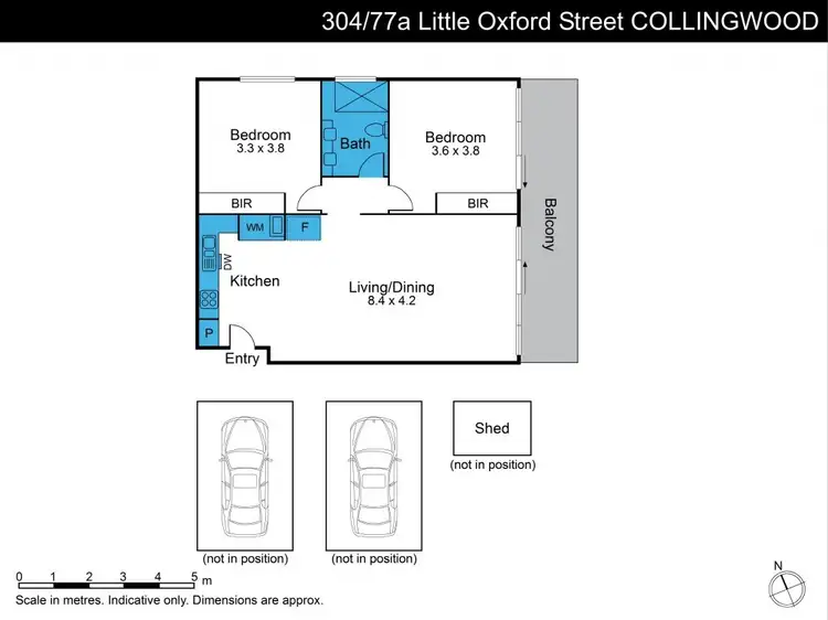 Floorplan of Homely apartment listing, 304/77A Little Oxford Street, Collingwood VIC 3066