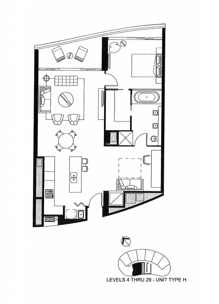 Floorplan of Homely apartment listing, LOT 22001/21 Elizabeth Avenue, Broadbeach QLD 4218