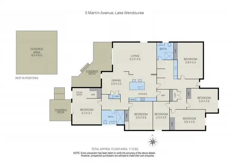 Floorplan of Homely house listing, 5 Martin Avenue, Lake Wendouree VIC 3350