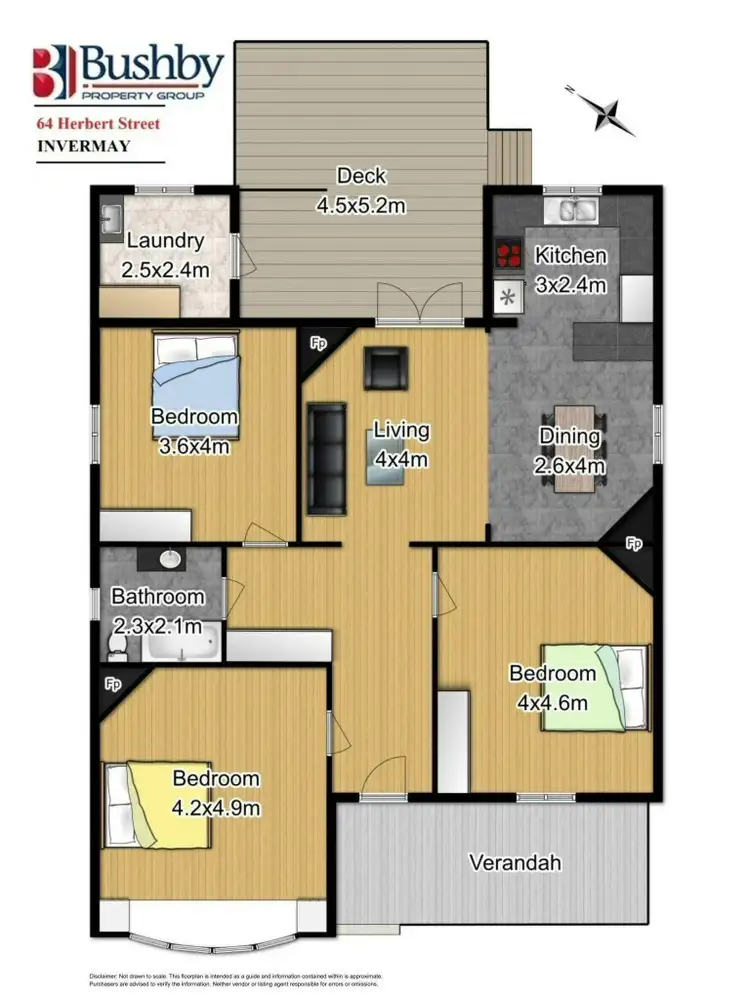 Floorplan of Homely house listing, 64 Herbert Street, Invermay TAS 7248