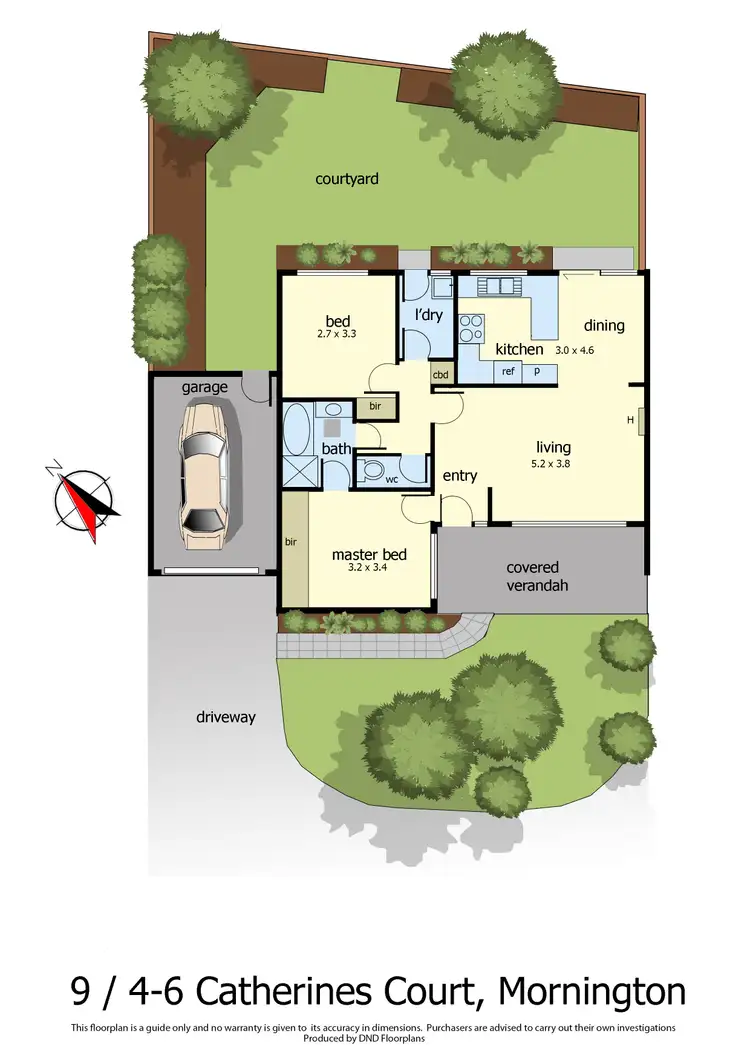 Floorplan of Homely unit listing, 9/4-6 St Catherine's Court, Mornington VIC 3931