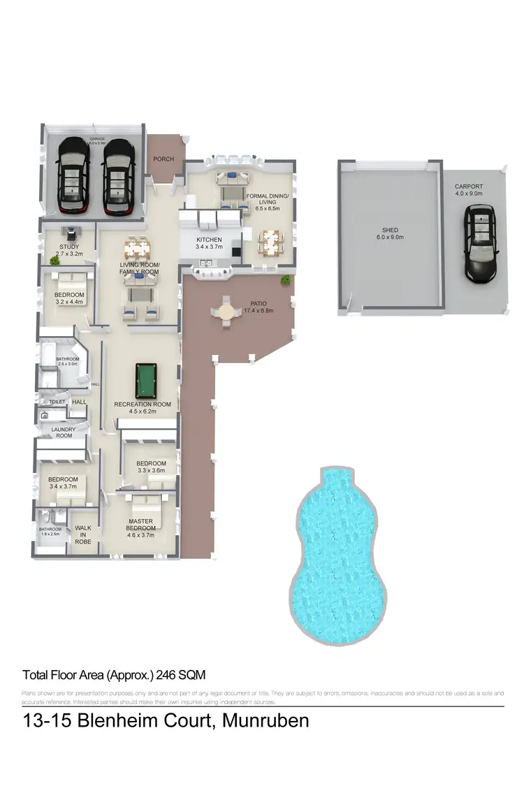 Floorplan of Homely house listing, 13-15 Blenheim Court, Munruben QLD 4125