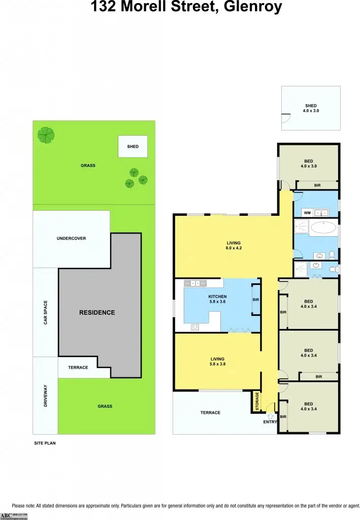 Floorplan of Homely house listing, 132 Morell Street, Glenroy VIC 3046