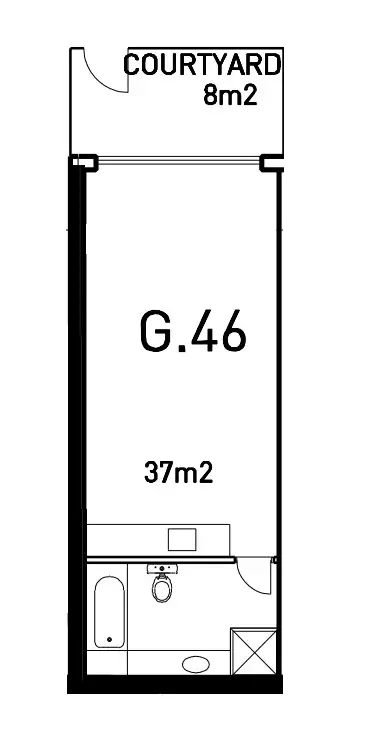 Floorplan of Homely unit listing, 46/325 Nepean Highway, Frankston VIC 3199