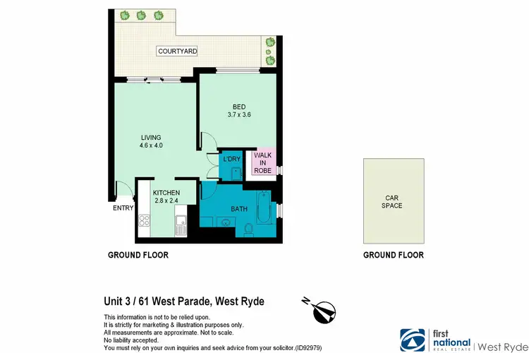 Floorplan of Homely unit listing, 3/61 West Parade, West Ryde NSW 2114