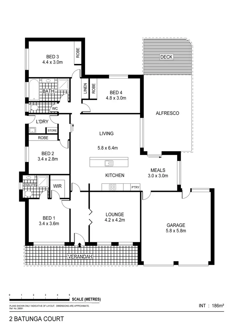 Floorplan of Homely house listing, 2 Battunga Court, Strathfieldsaye VIC 3551