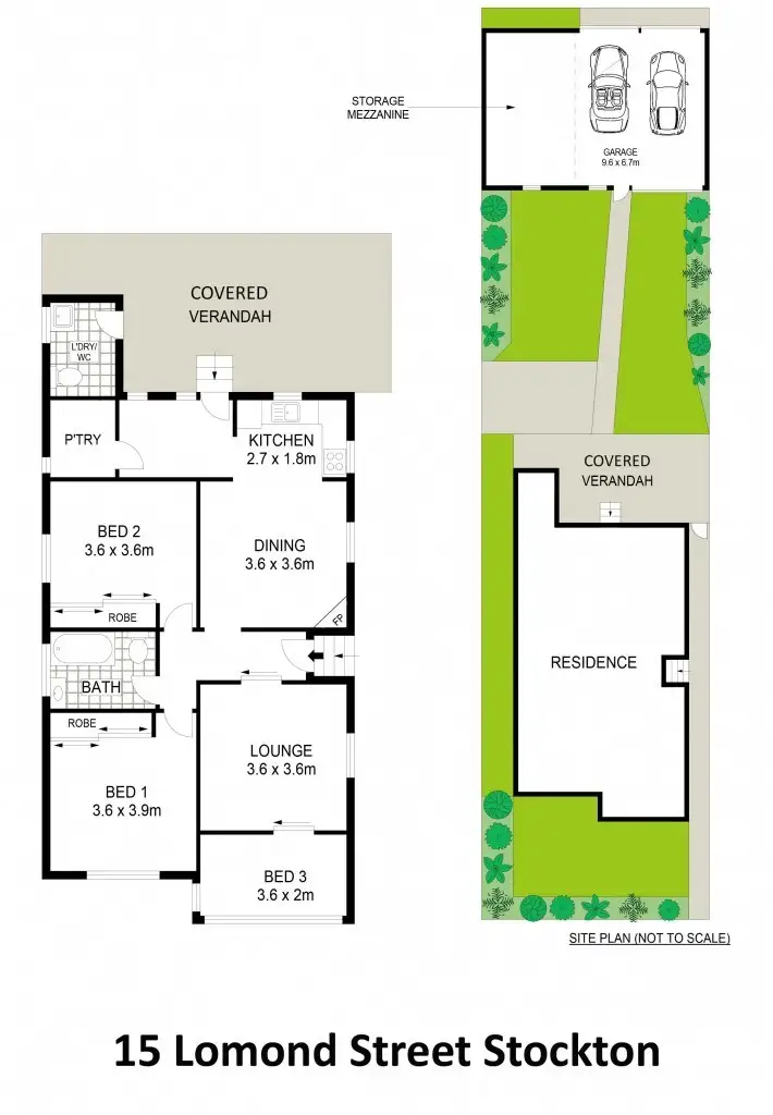 Floorplan of Homely house listing, 15 Lomond Street, Stockton NSW 2295
