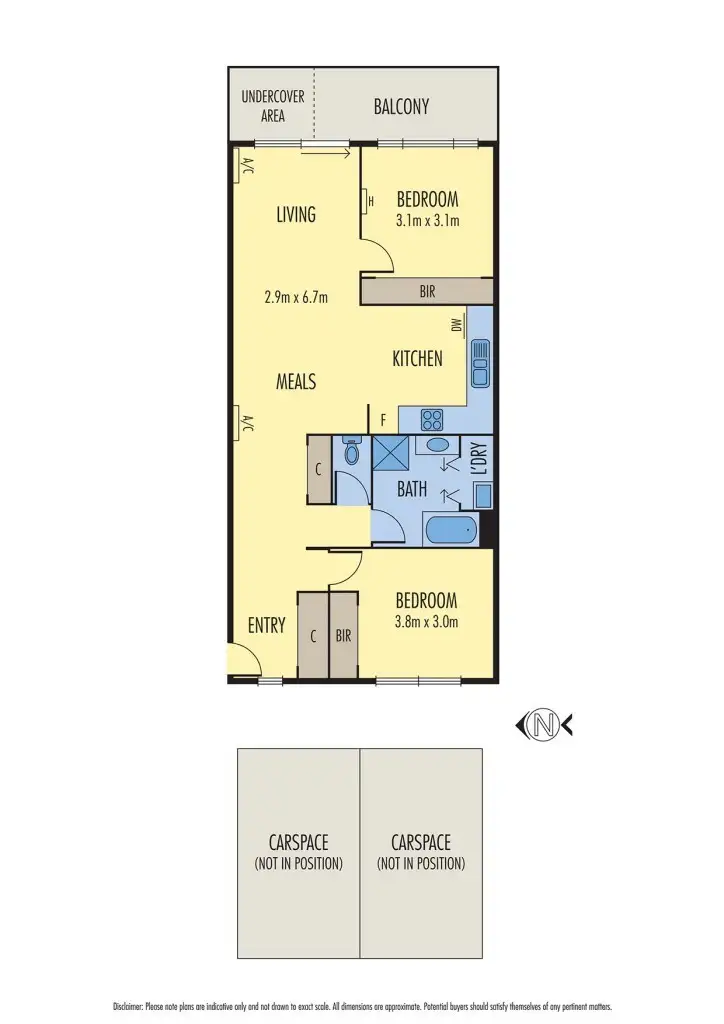 Floorplan of Homely apartment listing, 22/210-220 Normanby Road, Notting Hill VIC 3168
