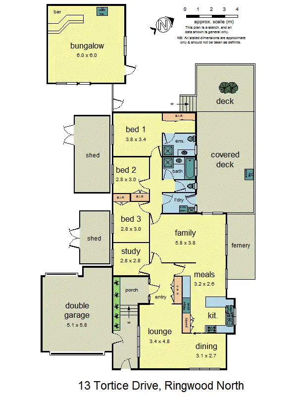 Floorplan of Homely house listing, 13 Tortice Drive, Ringwood North VIC 3134