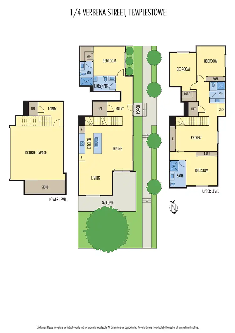 Floorplan of Homely townhouse listing, 2,3,4/4_ Verbena Street, Templestowe VIC 3106