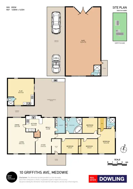Floorplan of Homely house listing, 10 Griffiths Avenue, Medowie NSW 2318