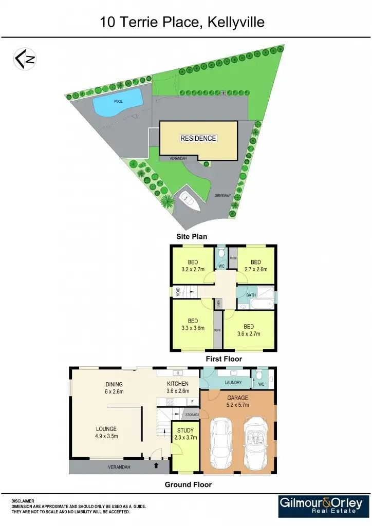 Floorplan of Homely house listing, 10 Terrie Place, Kellyville NSW 2155