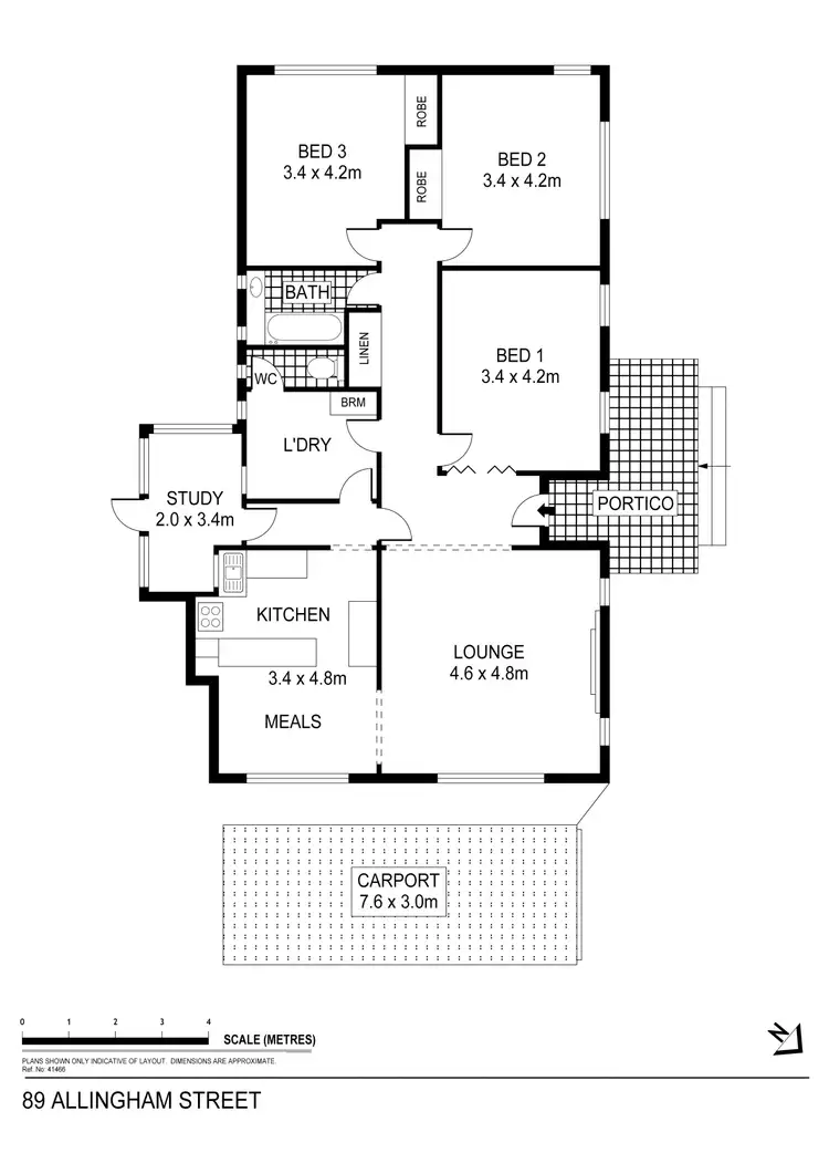 Floorplan of Homely house listing, 89 Allingham Street, Golden Square VIC 3555