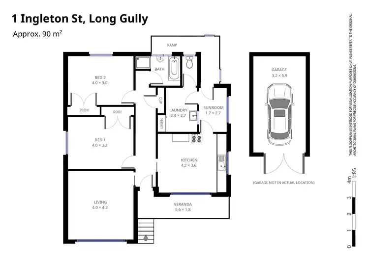 Floorplan of Homely house listing, 1 Ingleton Street, Long Gully VIC 3550