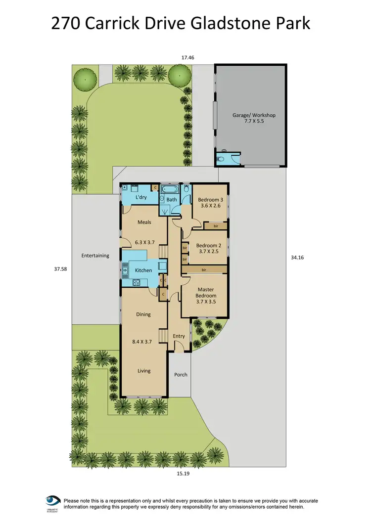 Floorplan of Homely house listing, 270 Carrick Drive, Gladstone Park VIC 3043