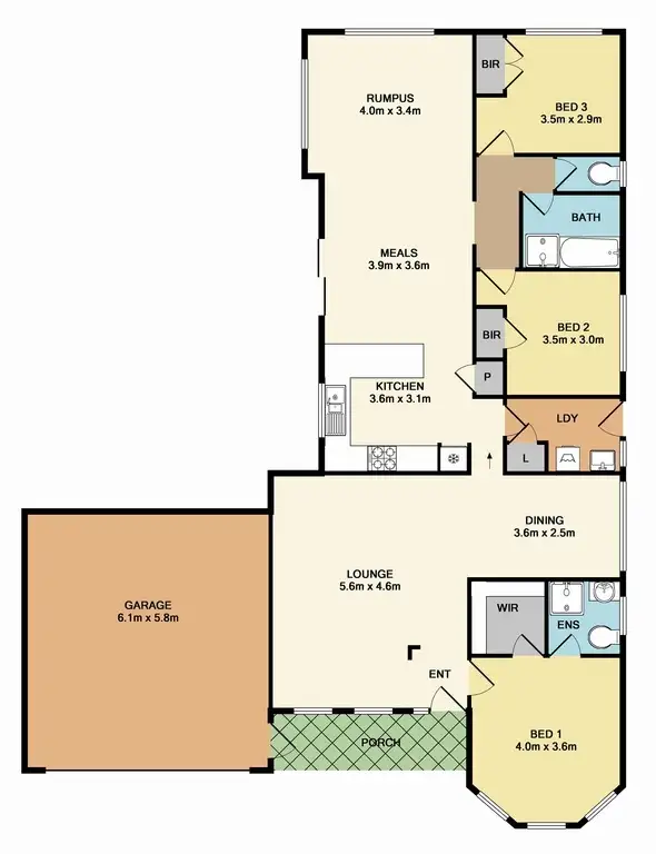 Floorplan of Homely house listing, 16 Lorikeet Crescent, Whittlesea VIC 3757