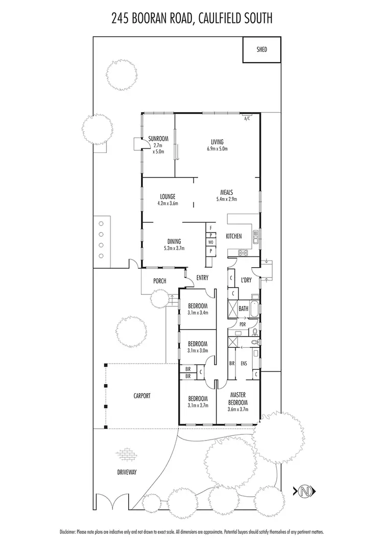 Floorplan of Homely house listing, 245 Booran Road, Caulfield South VIC 3162