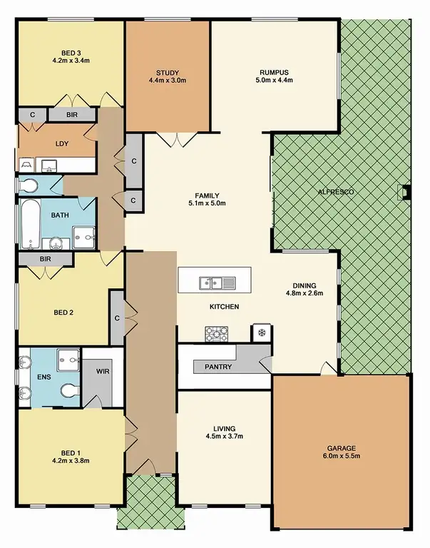 Floorplan of Homely house listing, 13 Fitzroy Way, Whittlesea VIC 3757