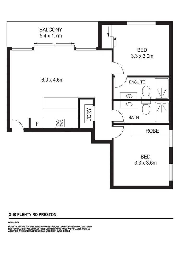 Floorplan of Homely apartment listing, 507/2-10 Plenty Road, Preston VIC 3072