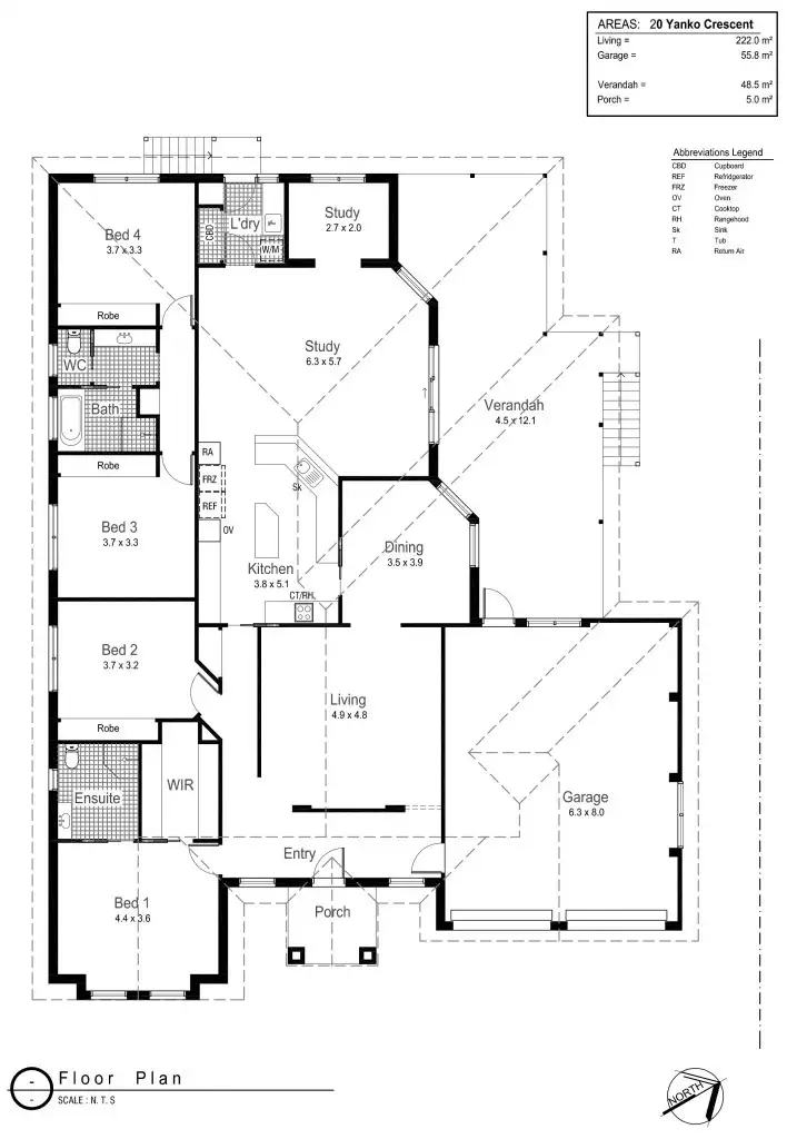 Floorplan of Homely house listing, 20 Yanko Crescent, Bourkelands NSW 2650