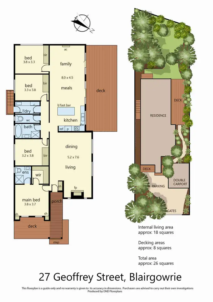 Floorplan of Homely house listing, 27 Geoffrey Street, Blairgowrie VIC 3942