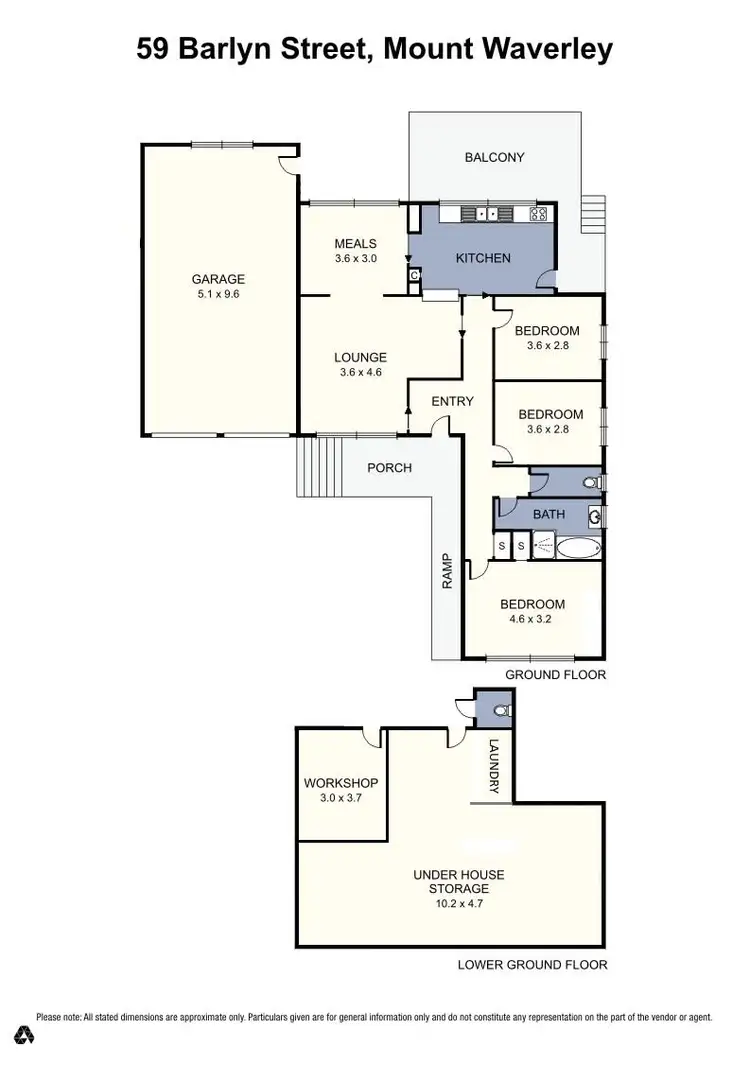 Floorplan of Homely house listing, 59 Barlyn Road, Mount Waverley VIC 3149