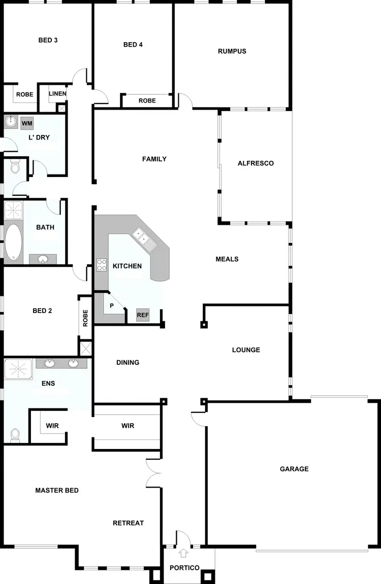 Floorplan of Homely house listing, 3 Bowman Court, Taylors Hill VIC 3037