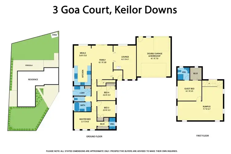 Floorplan of Homely house listing, 3 Goa Court, Keilor Downs VIC 3038