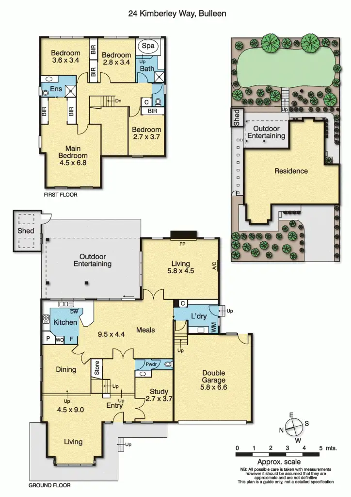 Floorplan of Homely house listing, 24 Kimberley Way, Bulleen VIC 3105