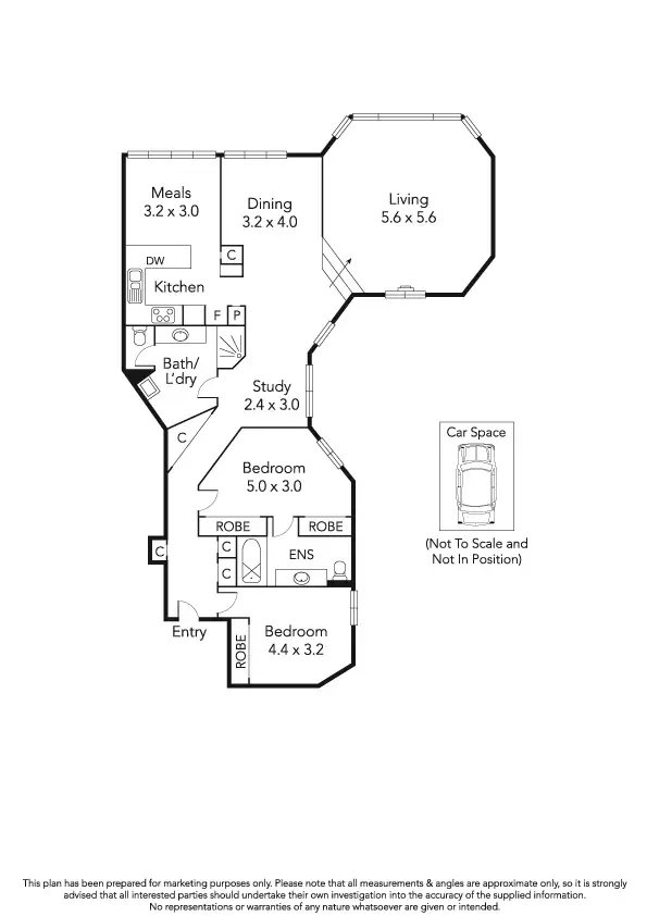 Floorplan of Homely apartment listing, 2/50 Bourke Street, Melbourne VIC 3000