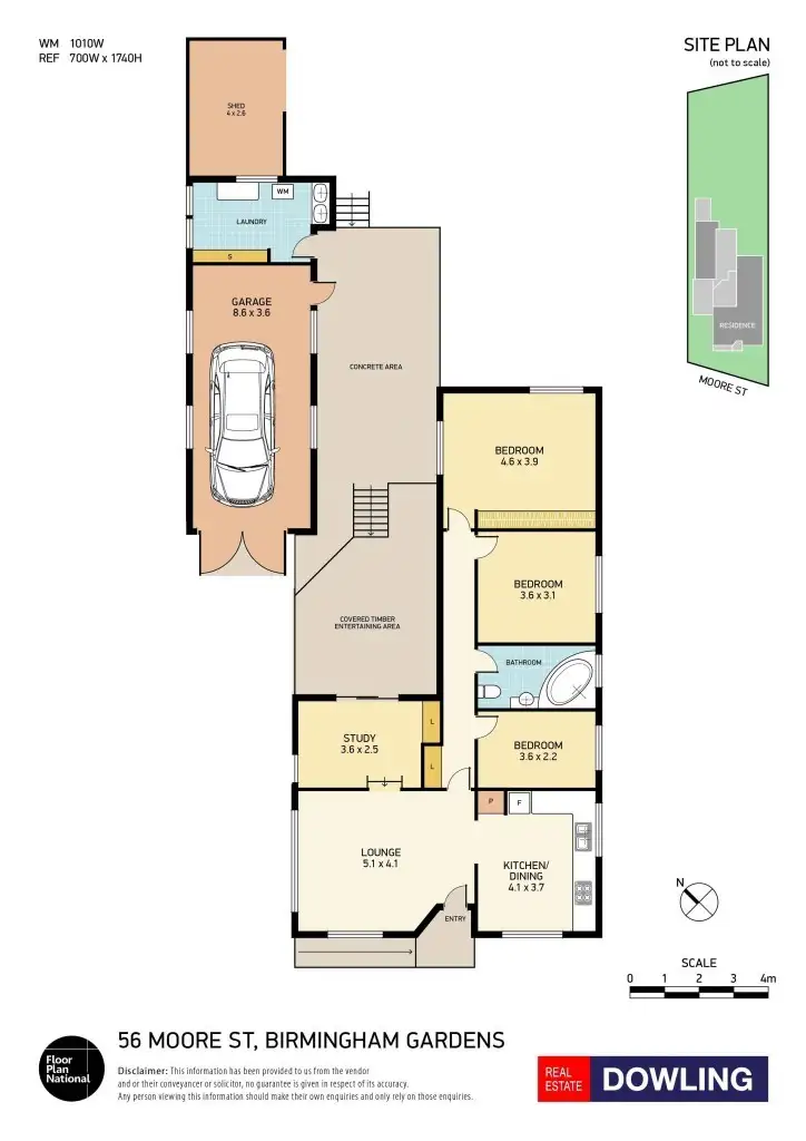 Floorplan of Homely house listing, 56 Moore Street, Birmingham Gardens NSW 2287