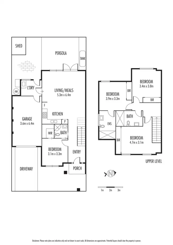 Floorplan of Homely townhouse listing, 21A Upton Street, Altona VIC 3018