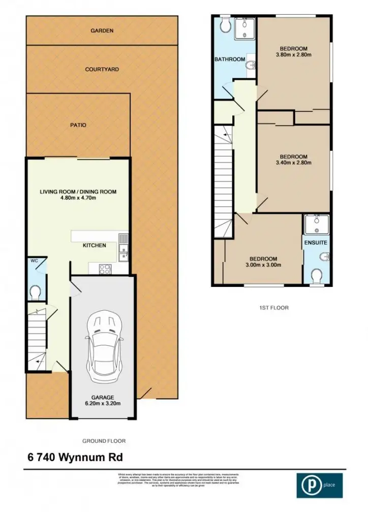 Floorplan of Homely townhouse listing, 6/740 Wynnum Road, Morningside QLD 4170