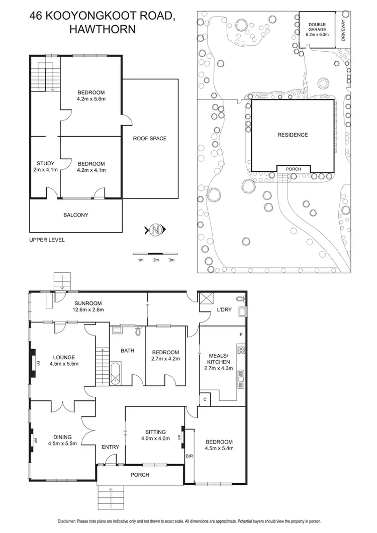 Floorplan of Homely house listing, 46 Kooyongkoot Road, Hawthorn VIC 3122