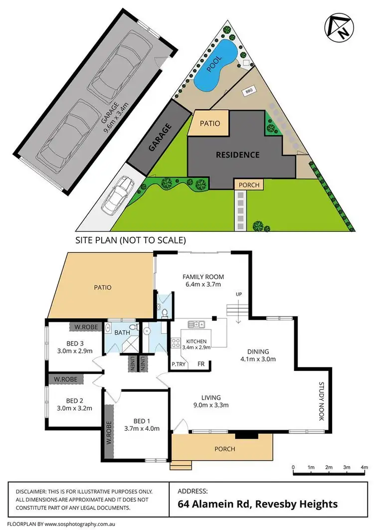 Floorplan of Homely house listing, 64 Alamein Road, Revesby Heights NSW 2212