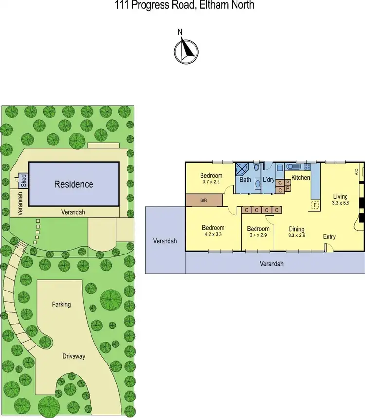 Floorplan of Homely house listing, 111 Progress Road, Eltham North VIC 3095