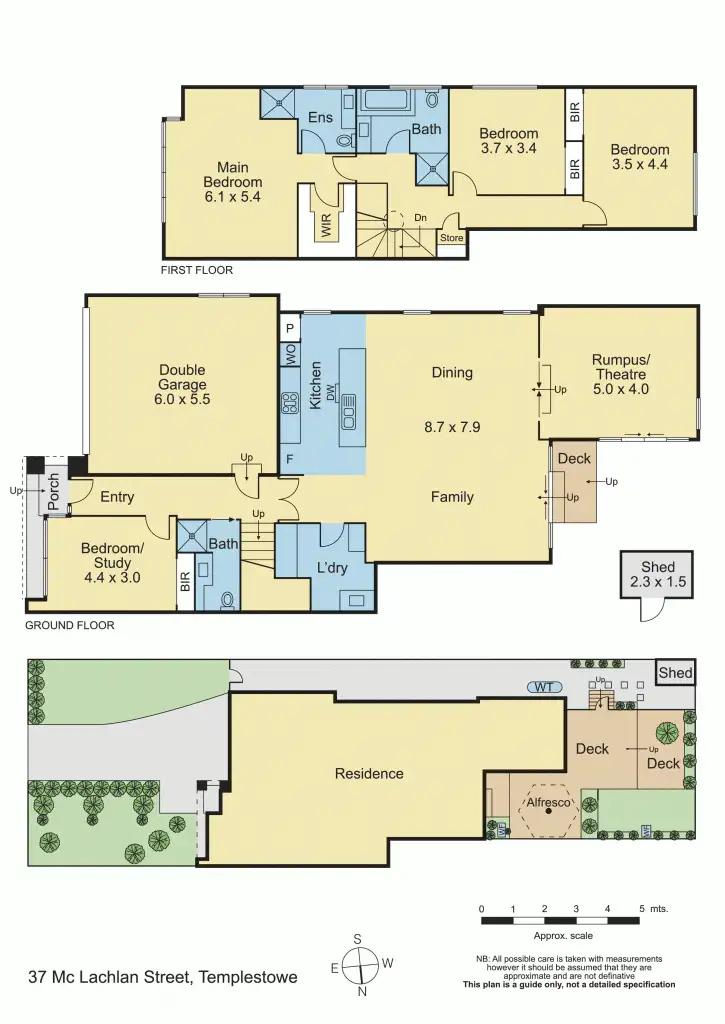 Floorplan of Homely townhouse listing, 37 McLachlan Street, Templestowe VIC 3106