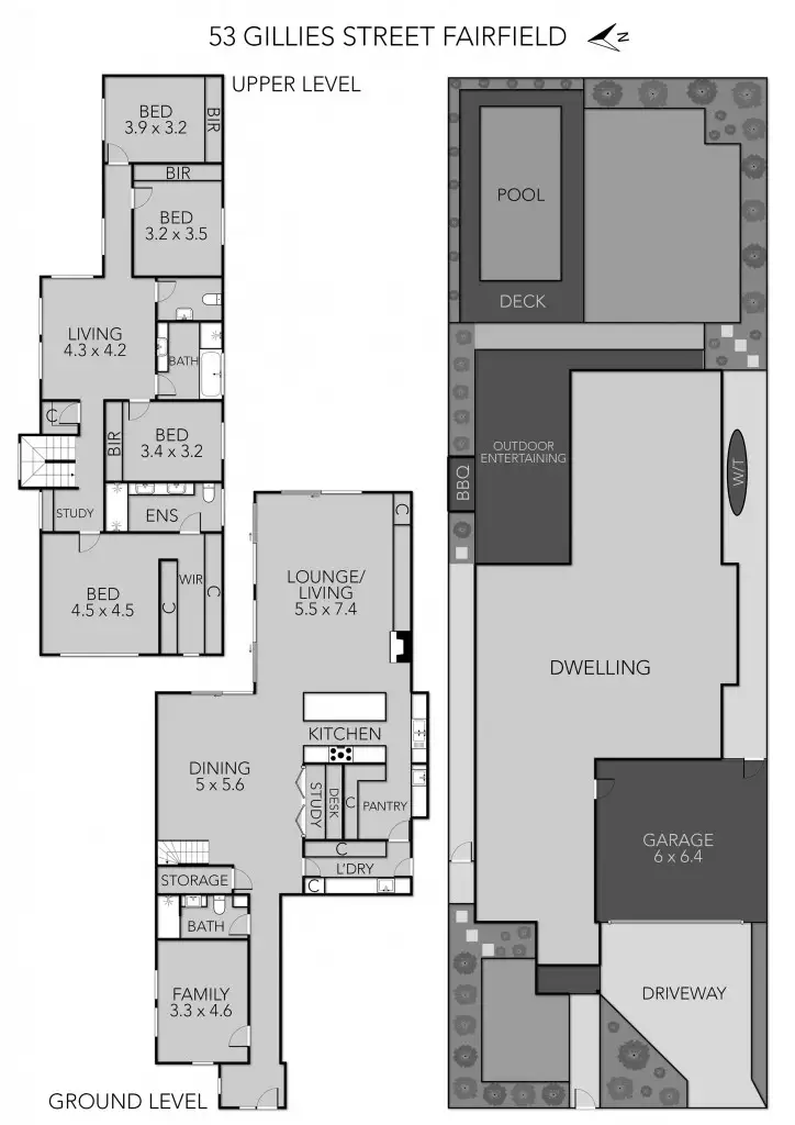 Floorplan of Homely house listing, 53 Gillies Street, Fairfield VIC 3078
