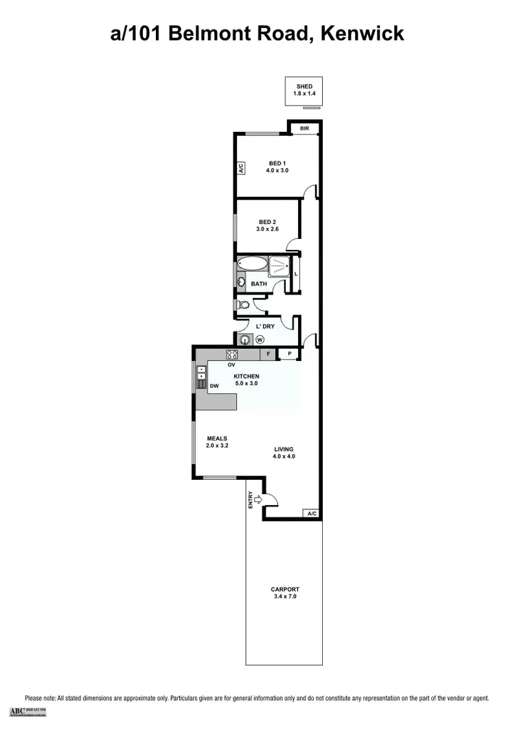 Floorplan of Homely house listing, 101a Belmont Road, Kenwick WA 6107